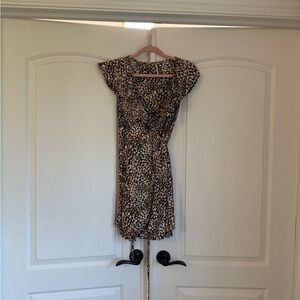 Free Pople Leopard Wrap Dress